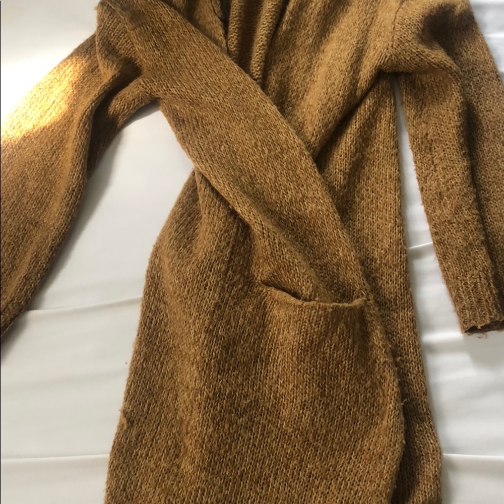 Long cardigan with pockets, loose fitting